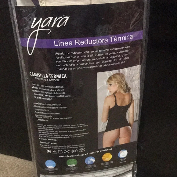 Yara Size Med Reducing Thermal Camisol Line Vest New With Tags Made in Colombia - Picture 3 of 4